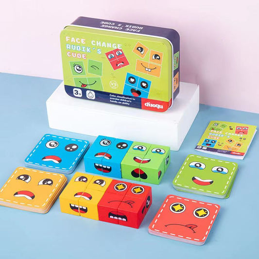 Face change cube -Educational and interaction toy