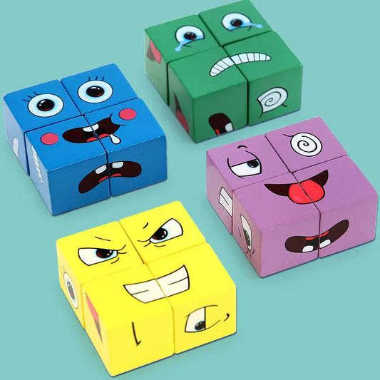 Face change cube -Educational and interaction toy