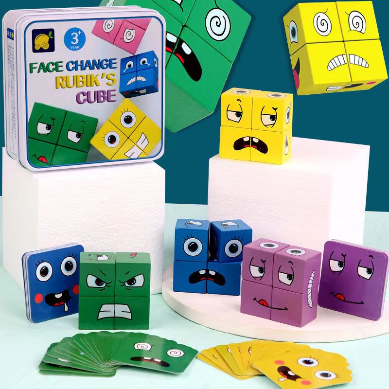 Face Change Rubik's Cube Game Hand Eye Coordination Color Match Toy in Tin,  NEW - Conseil scolaire francophone de Terre-Neuve et Labrador